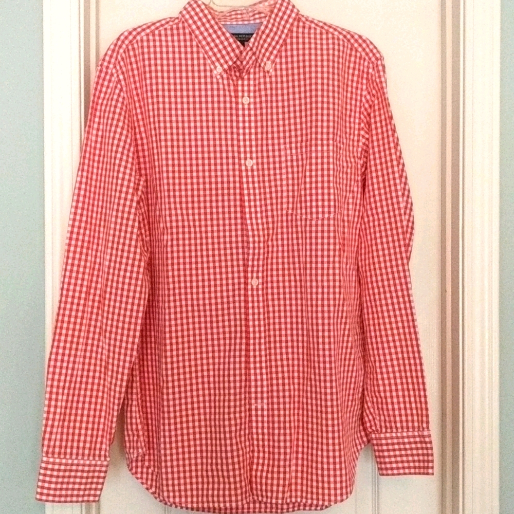 Banara Republic Red Check Soft Wash Slim Fit